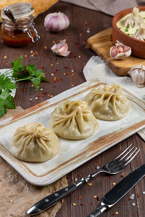 Манты с курицей