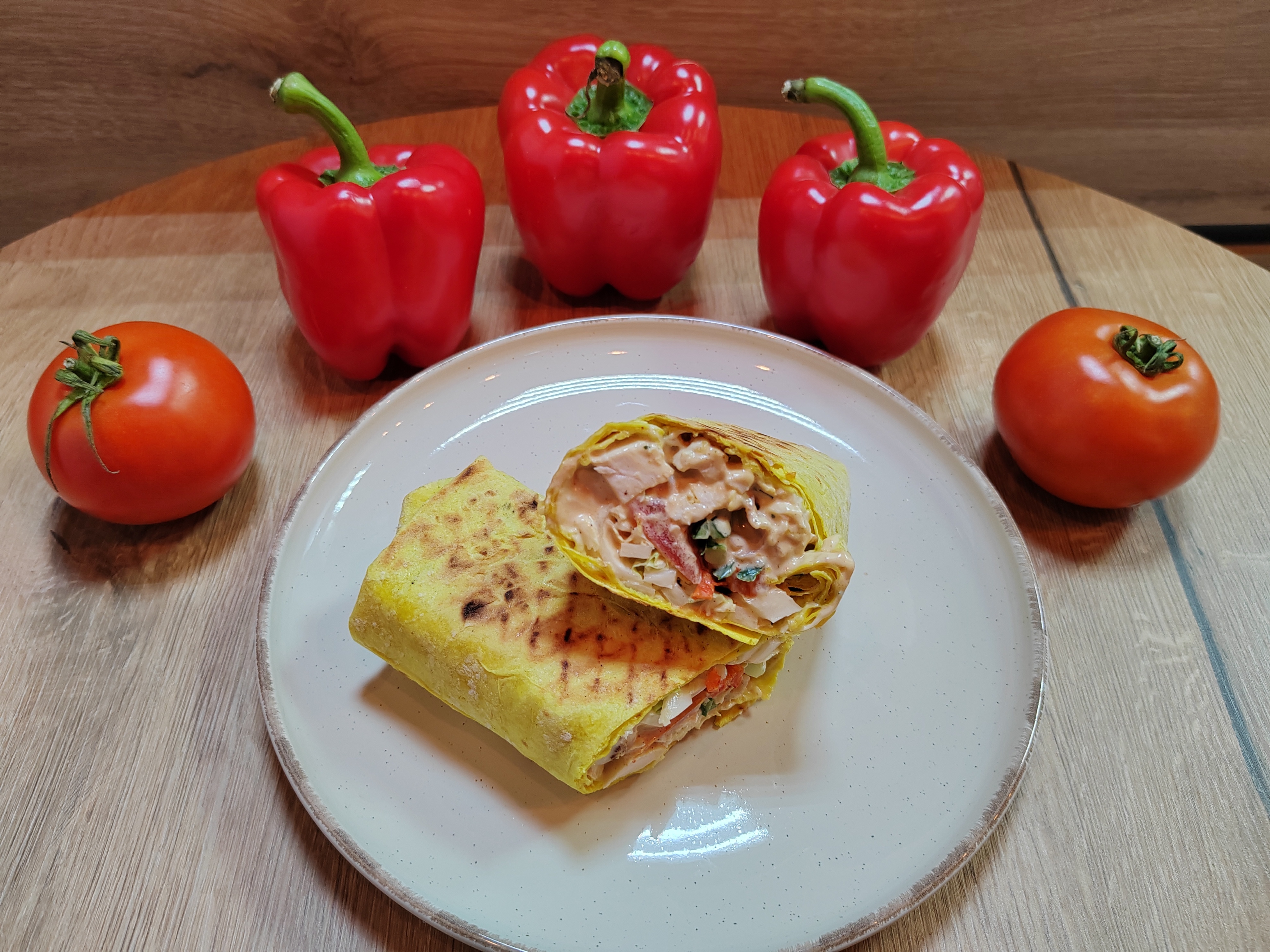 Шаурма Шрирача с курицей
