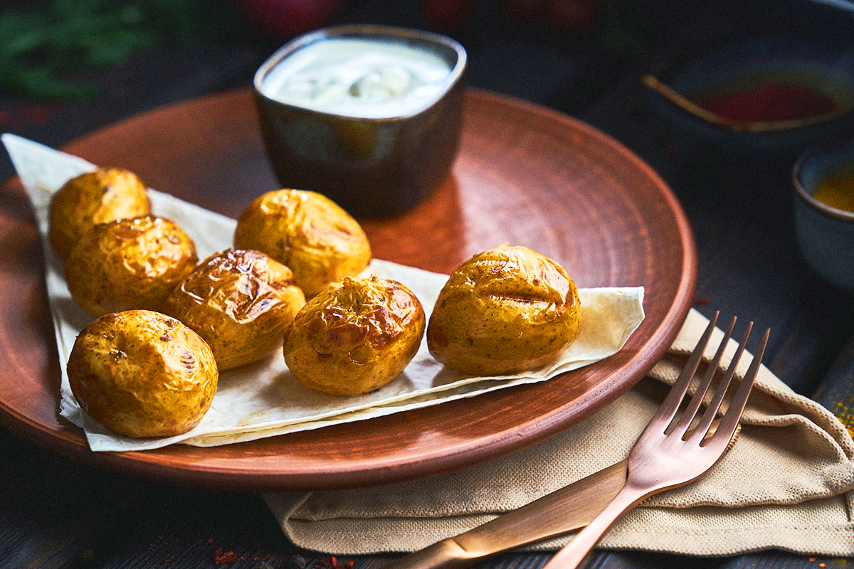 Картофель на углях