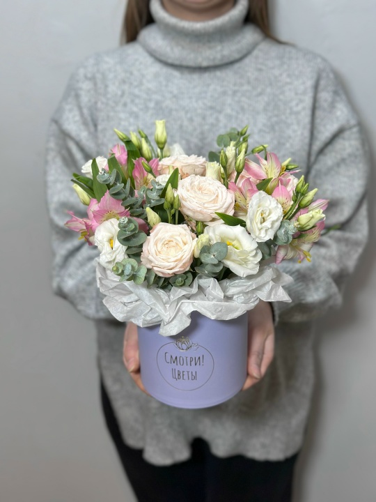 Коробка с цветами «Микс»