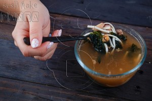 Суп удон с морепродуктами