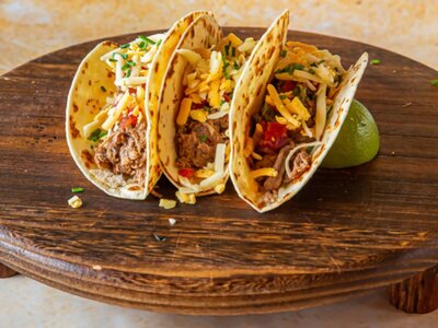 Тако с курицей 3 лодочки