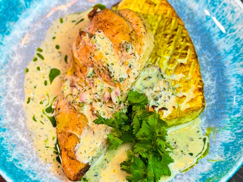 Куриная грудка гриль с цукини