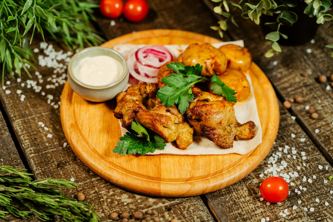 Шашлык из куриного бедра