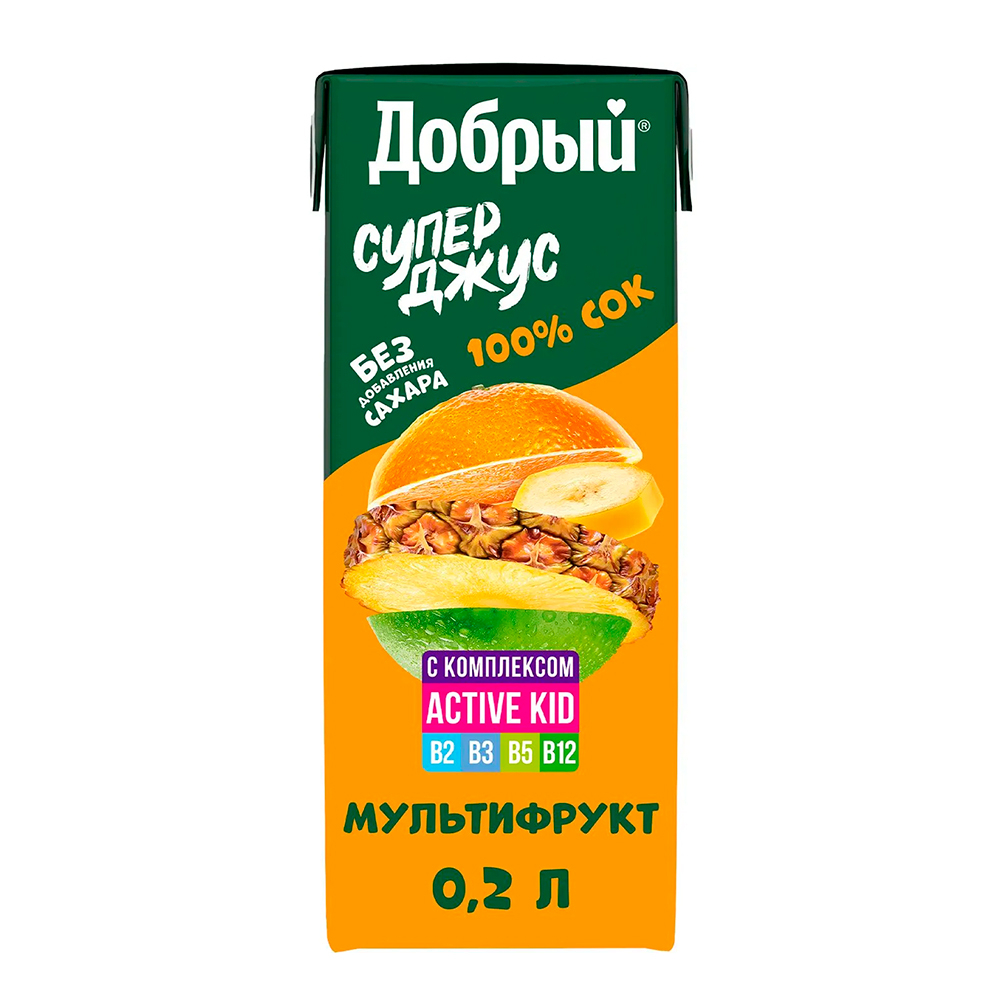 Добрый Мультифрукт 0,2л.