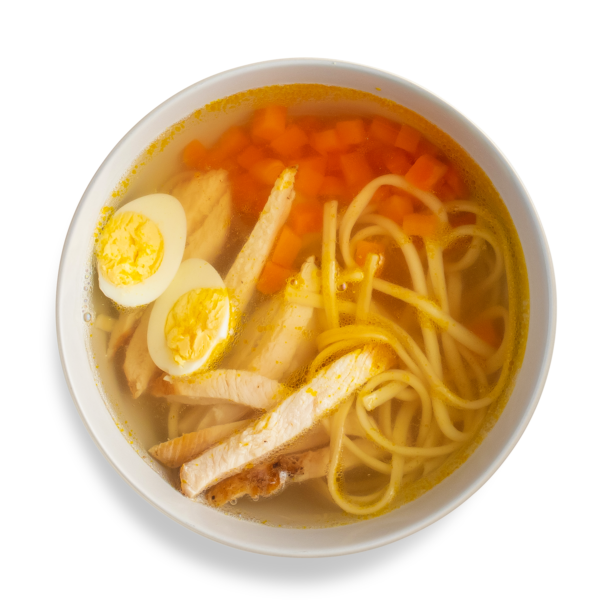 Куриный бульон с лапшой удон