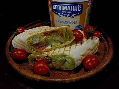 Шаурма медово-горчичная свинина