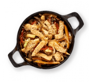 Стеклянная лапша с курицей