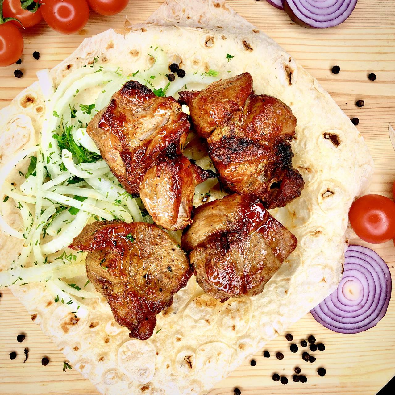 Шашлык из свиной шеи