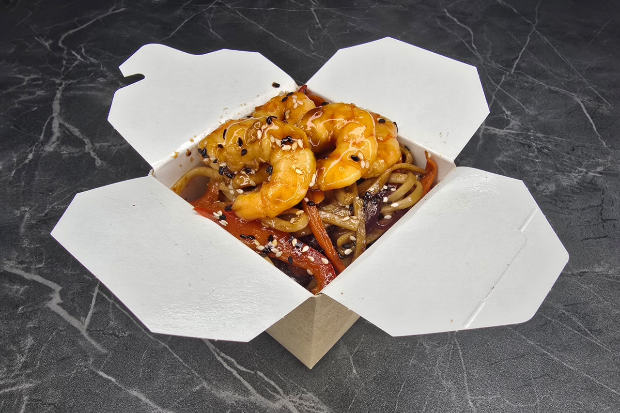 Вок с Креветками