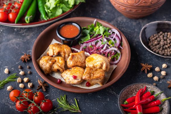 Шашлык из куриной грудки