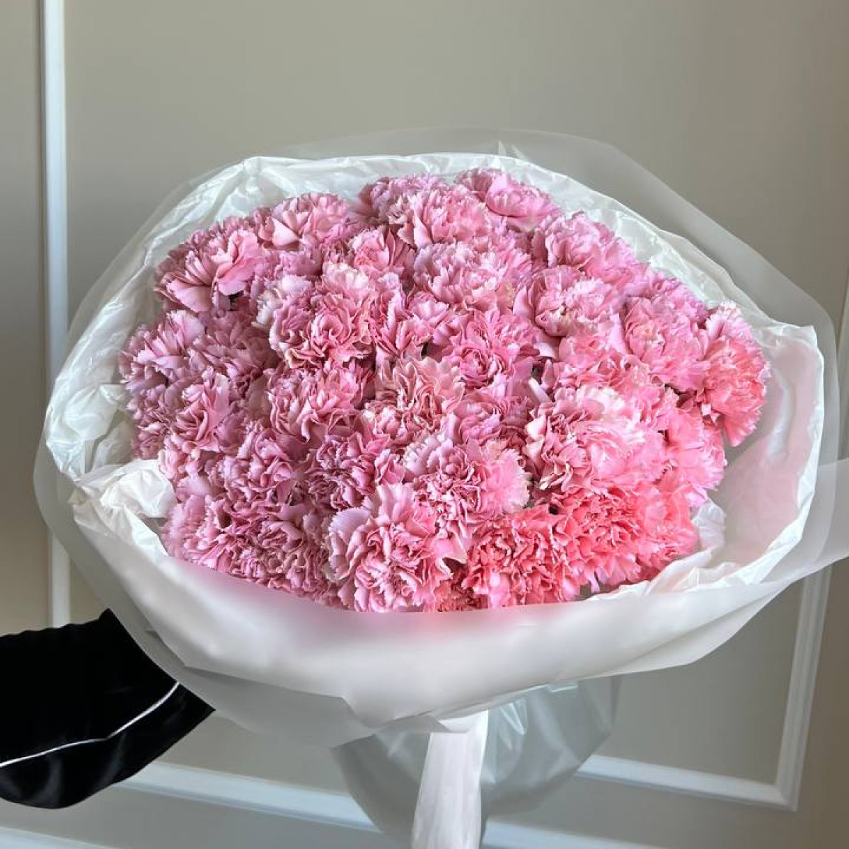 Моно букет из 45 диантусов (предзаказ)