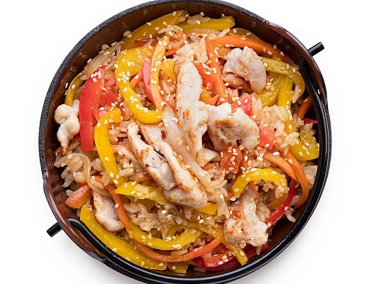 Тяхан с курицей
