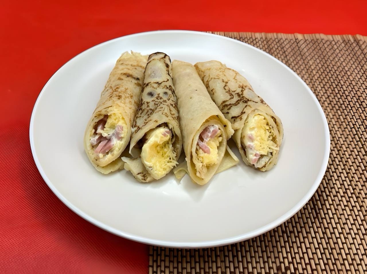 Блины с ветчиной и сыр 2 шт.