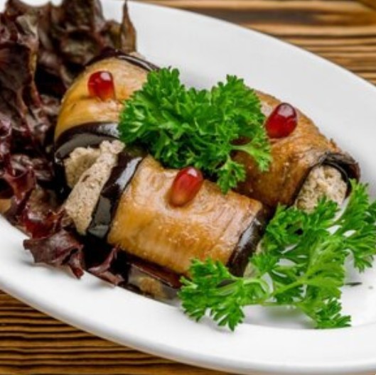 Рулетики из баклажанов