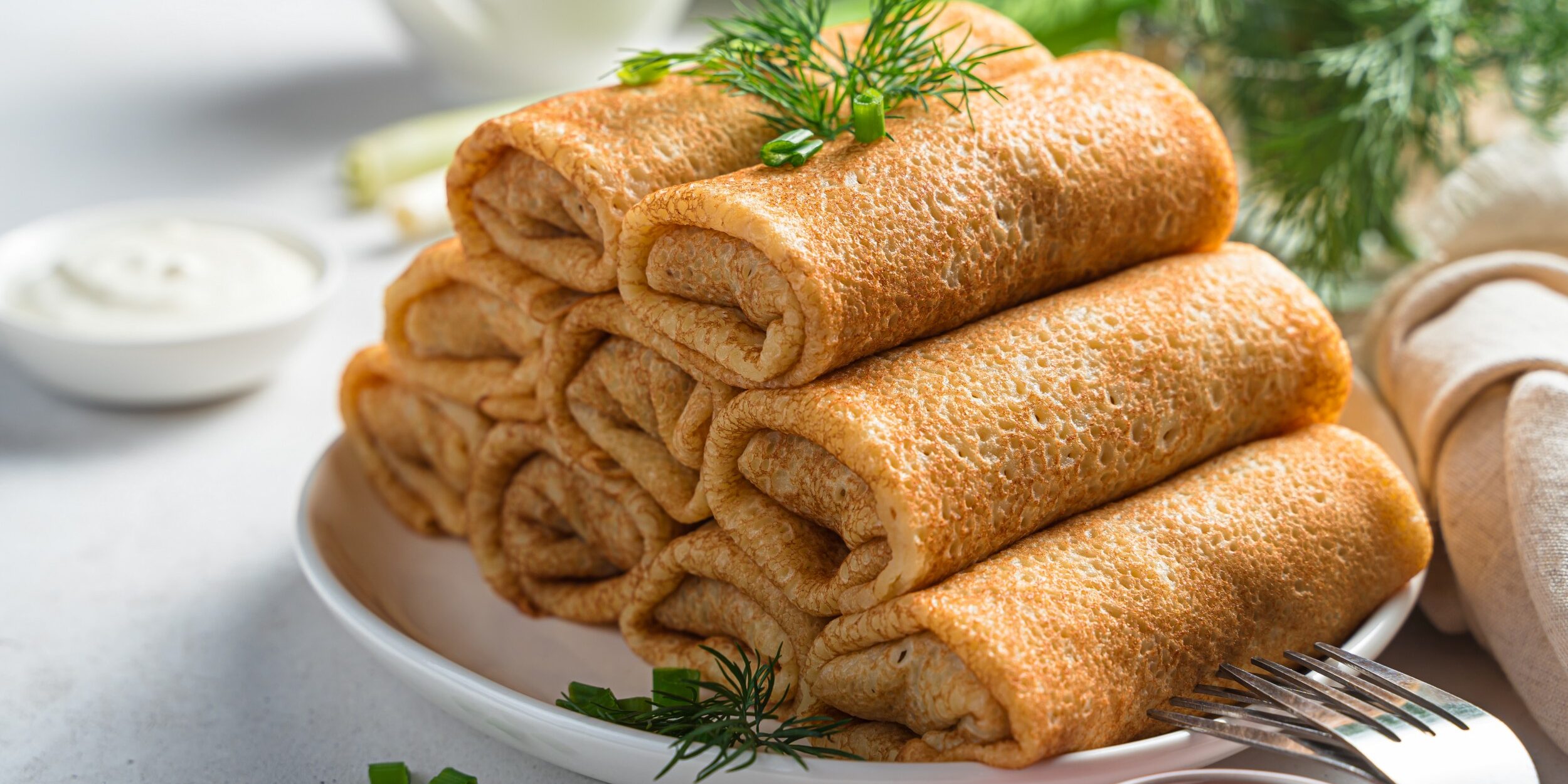 Блины с мясом