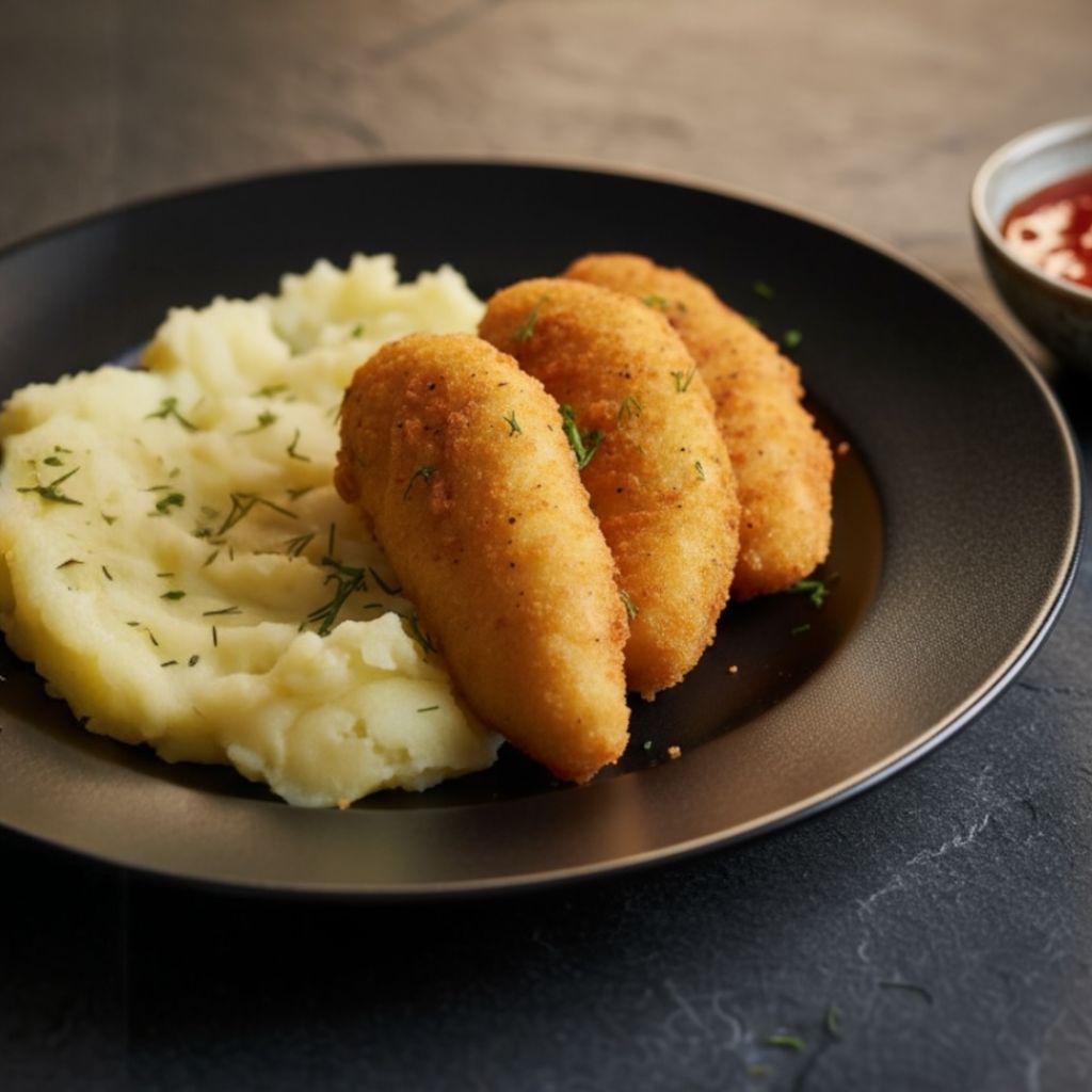 СТРИПСЫ КУРИНЫЕ с ПЮРЕ