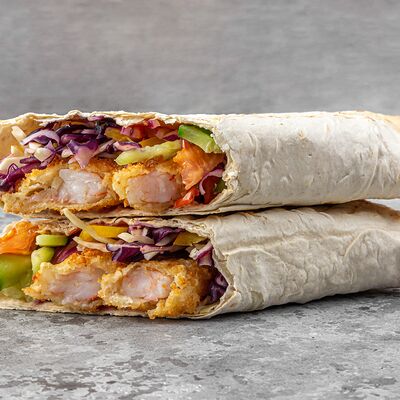 Шаурма с тигровой креветкой в панировке