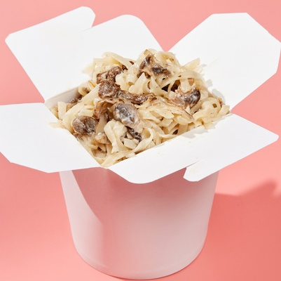 WOK со свежими опятами и шампиньонами