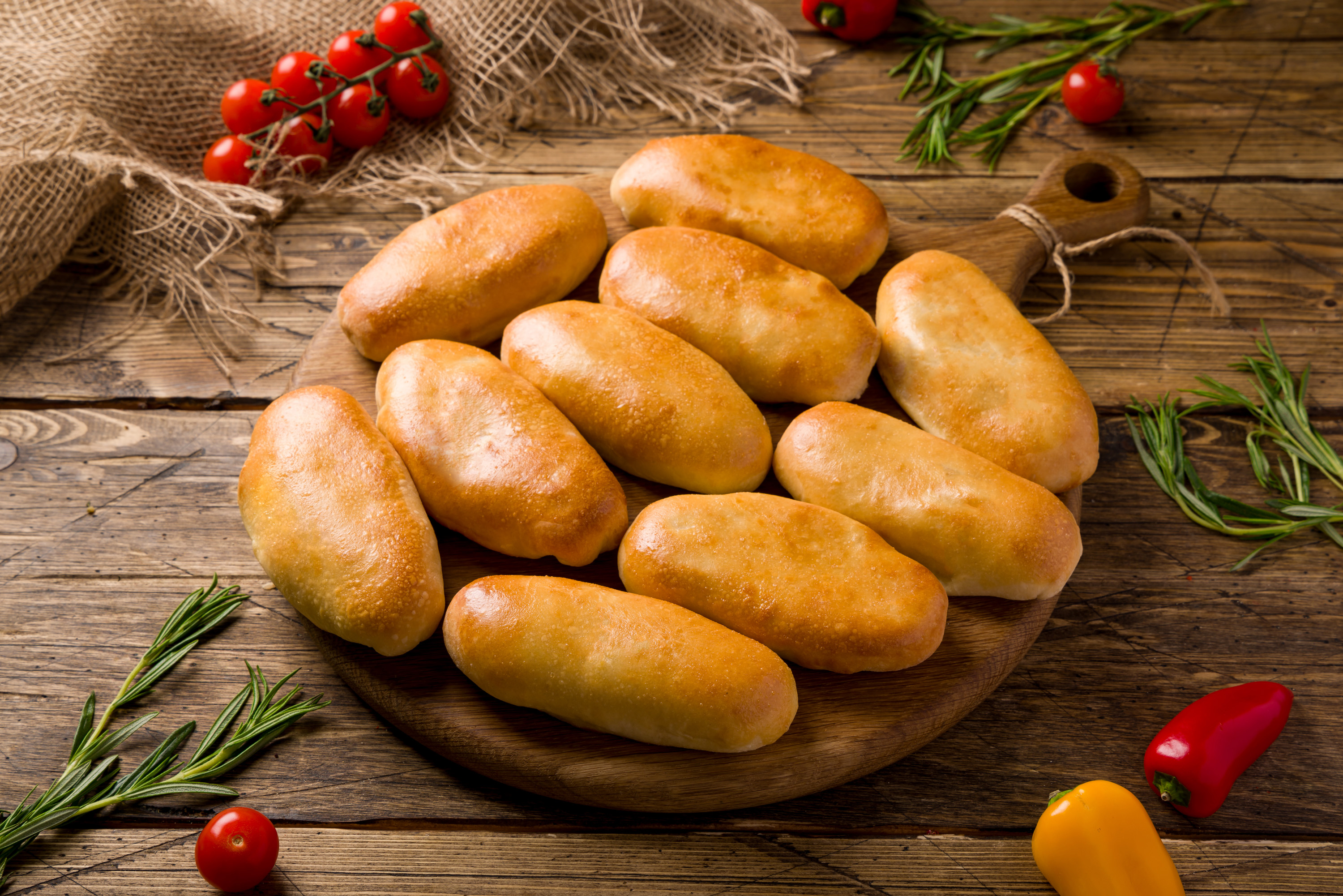 Пирожки с куриной грудкой (10 шт.)