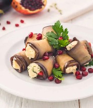 Рулетики из баклажана с сыром