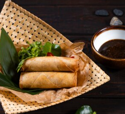 Спринг-роллы с цыпленком