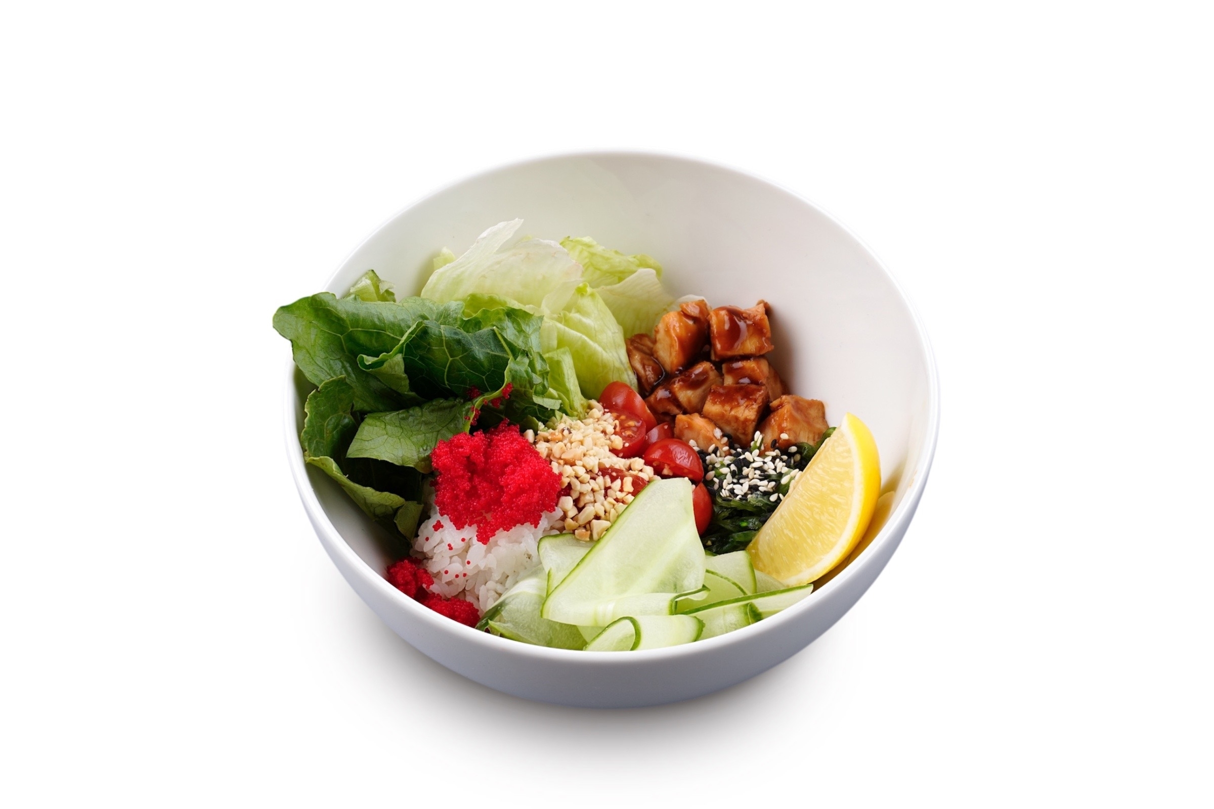 Поке с курицей терияки