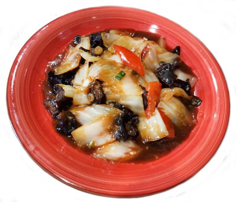 Пекинская капуста с грибами