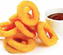 Луковые кольца с соусом