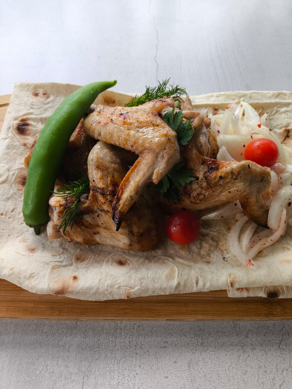 Крылья гриль цена за 200 гр