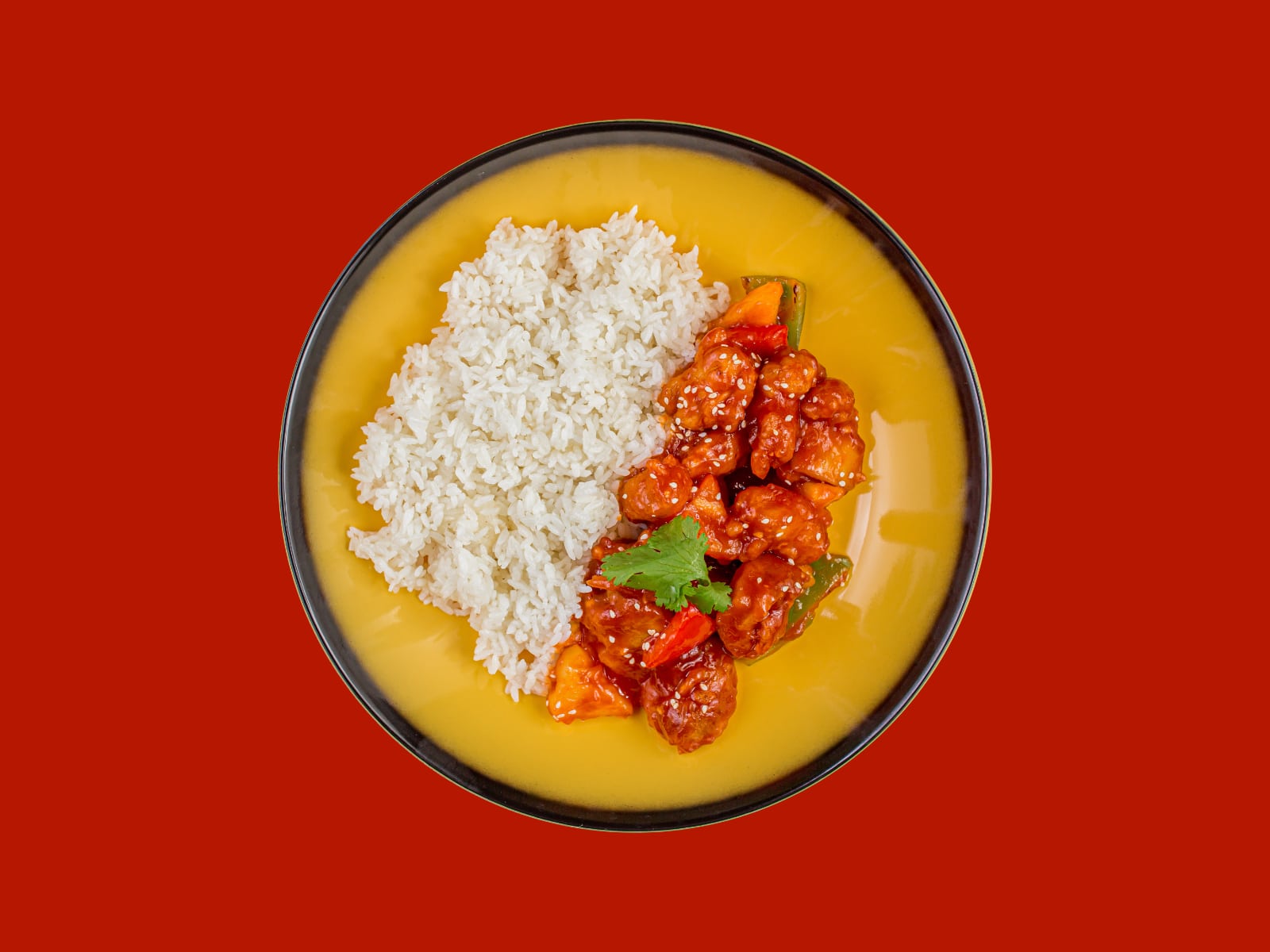 Рис с курочкой и ананасом