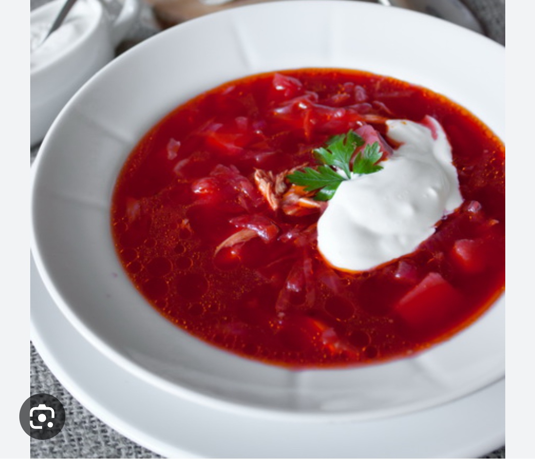 Борщ  из свежей  капусты  с мясом