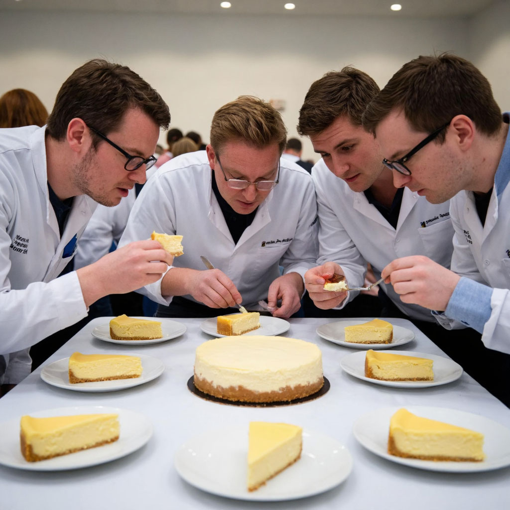 В Конкурсе чизкейков в Нью‑Йорке (2024г).