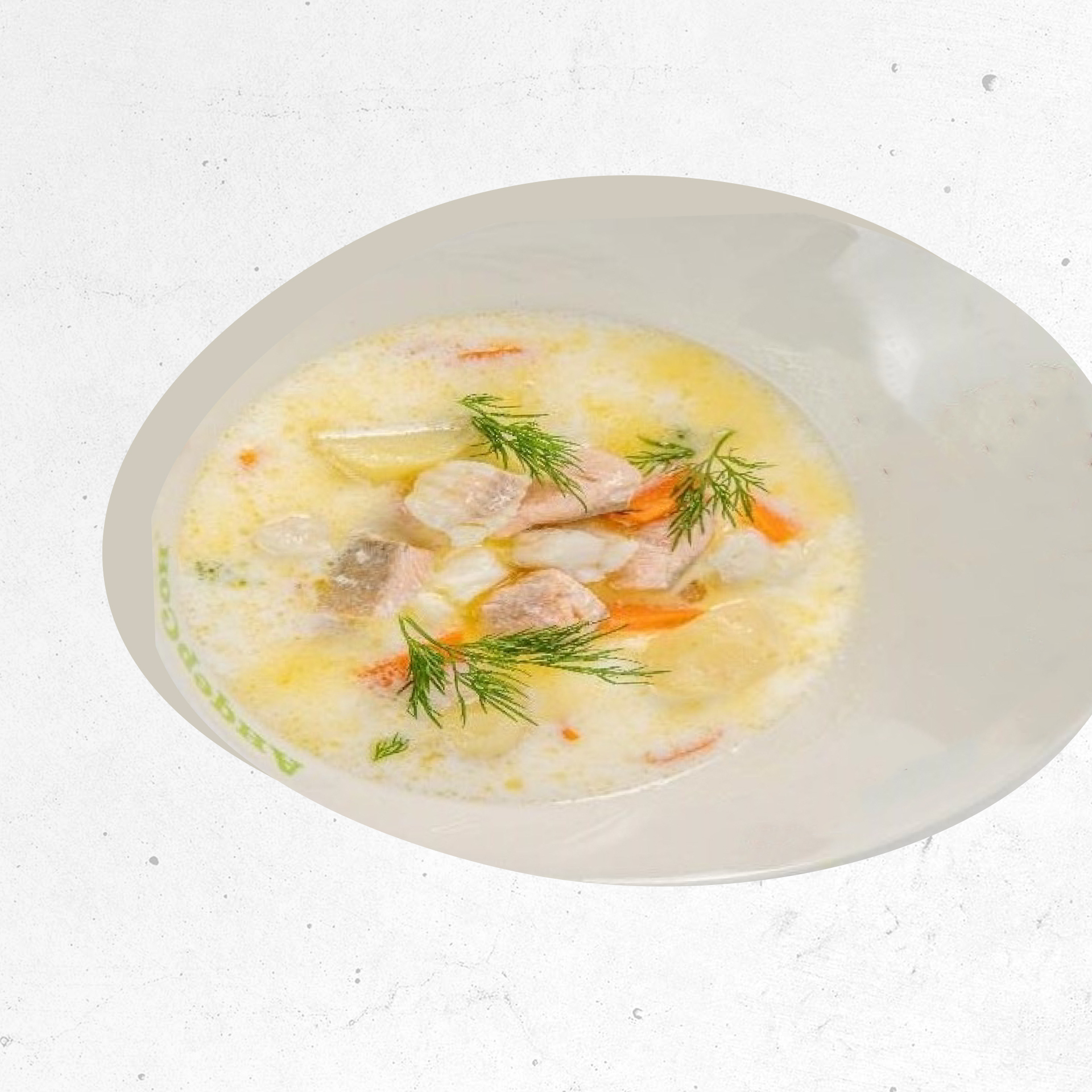 Просто Сливочная уха по-фински с красной и белой рыбой