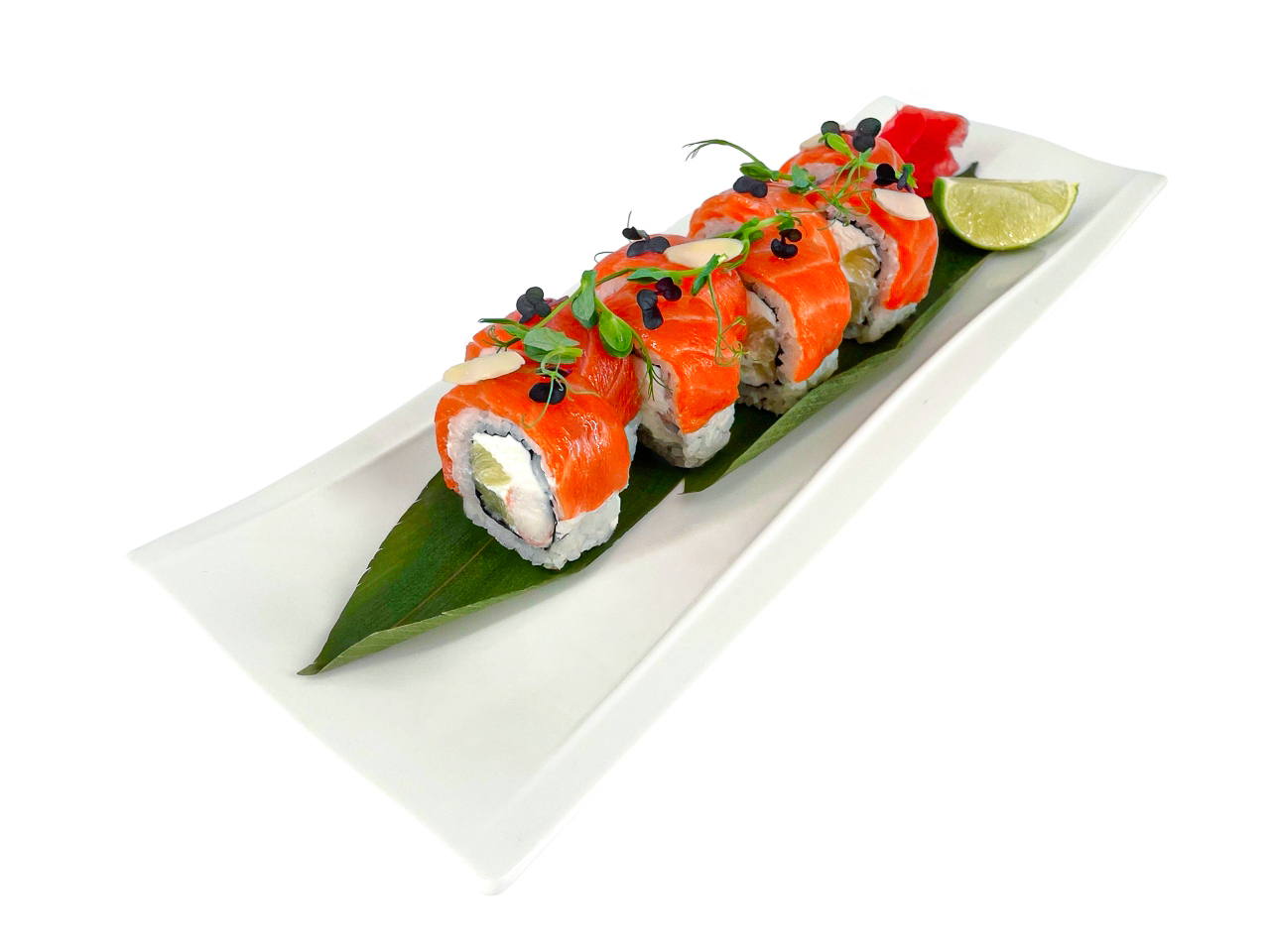 Филадельфия с креветкой и ананасом