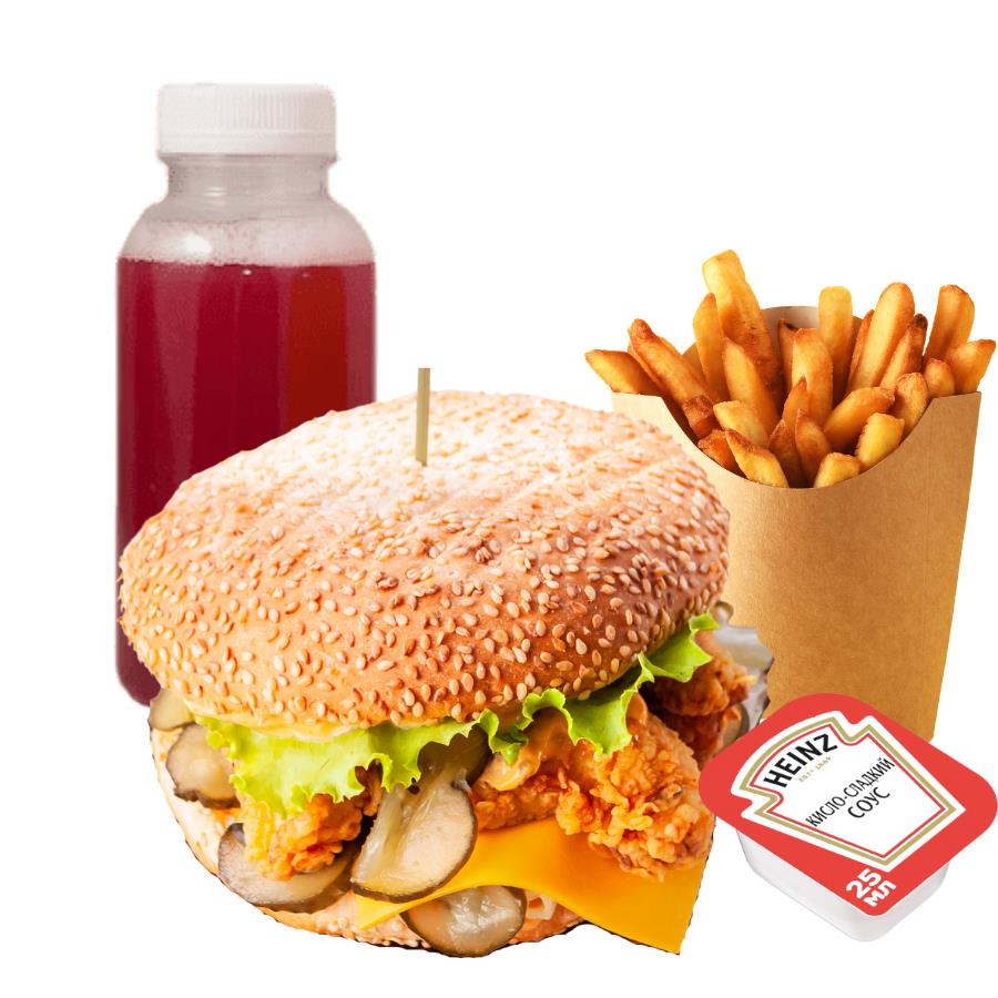 Чизбургер XL комбо