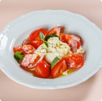 Томаты с бураттой