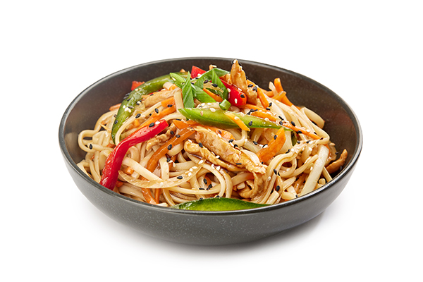 2-5 Удон с курицей в соусе терияки