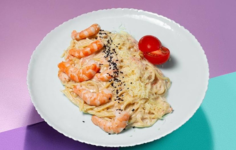Паста с креветками