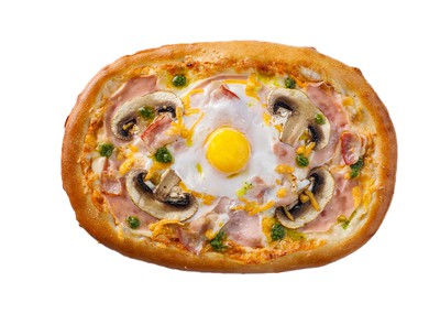 С яйцом и беконом 
