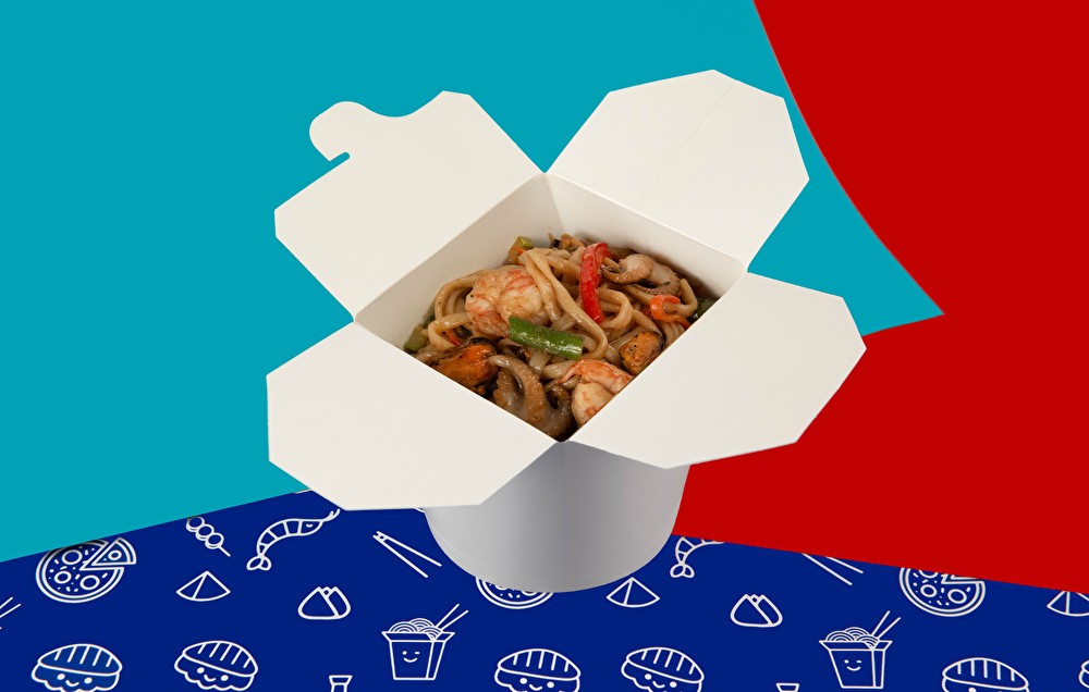 Вок с морепродуктами
