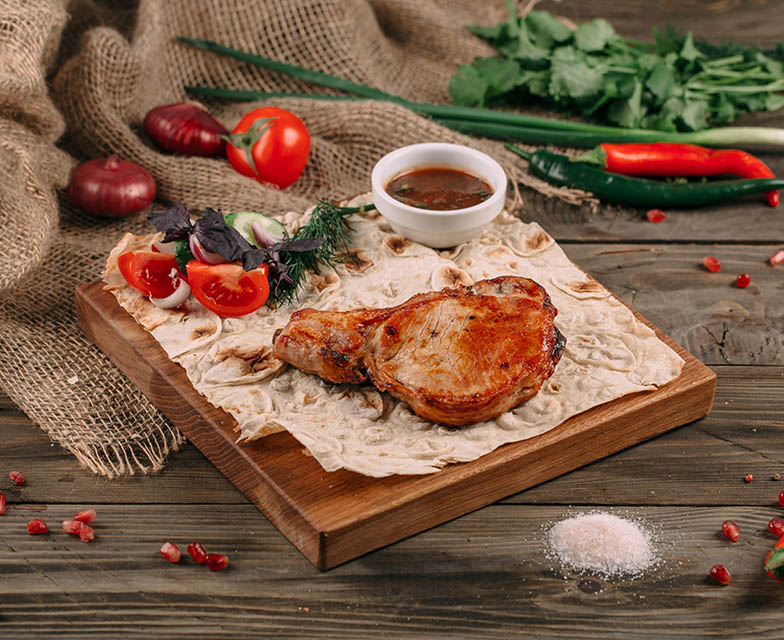 Шашлык свиной на ребре 500 гр.