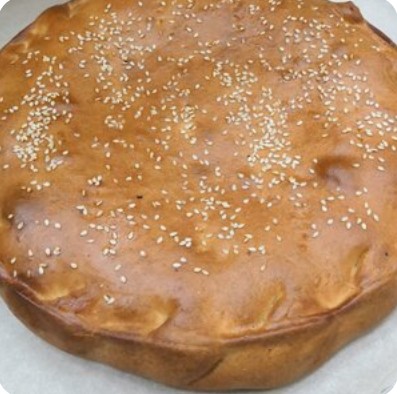 Пирог с морским языком и картофелем 1кг (сдобное тесто)