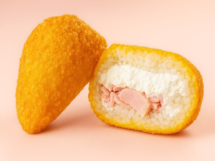 Онигири темпура с беконом