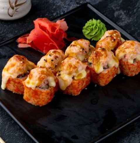 Запеченный ролл Горячий краб