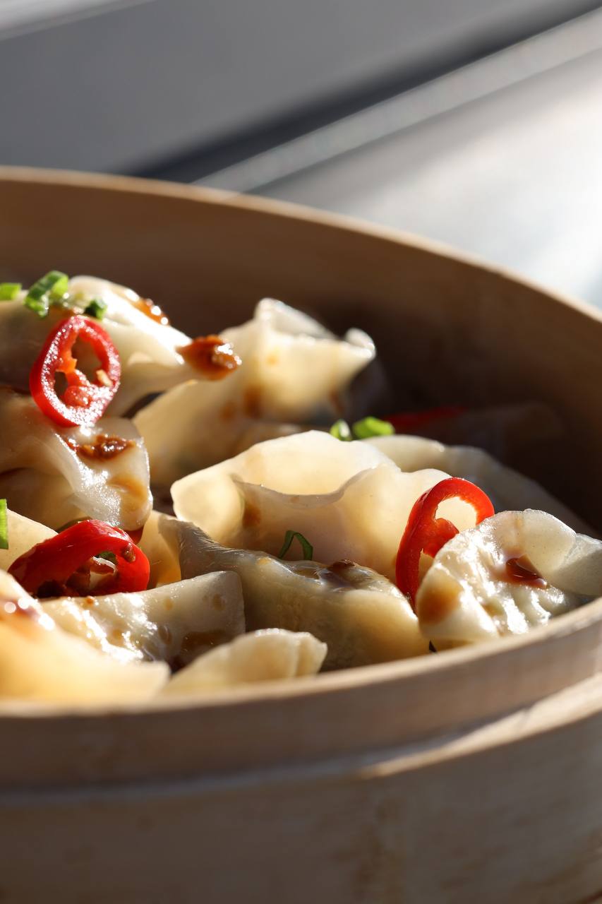 Цзяоцзы с курицей и креветкой