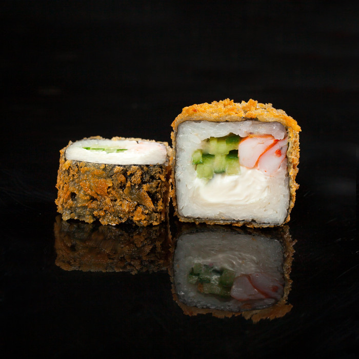 Жареный с креветкой