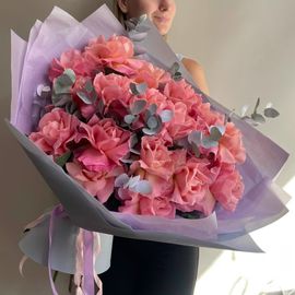 Букет из французских роз, размер L