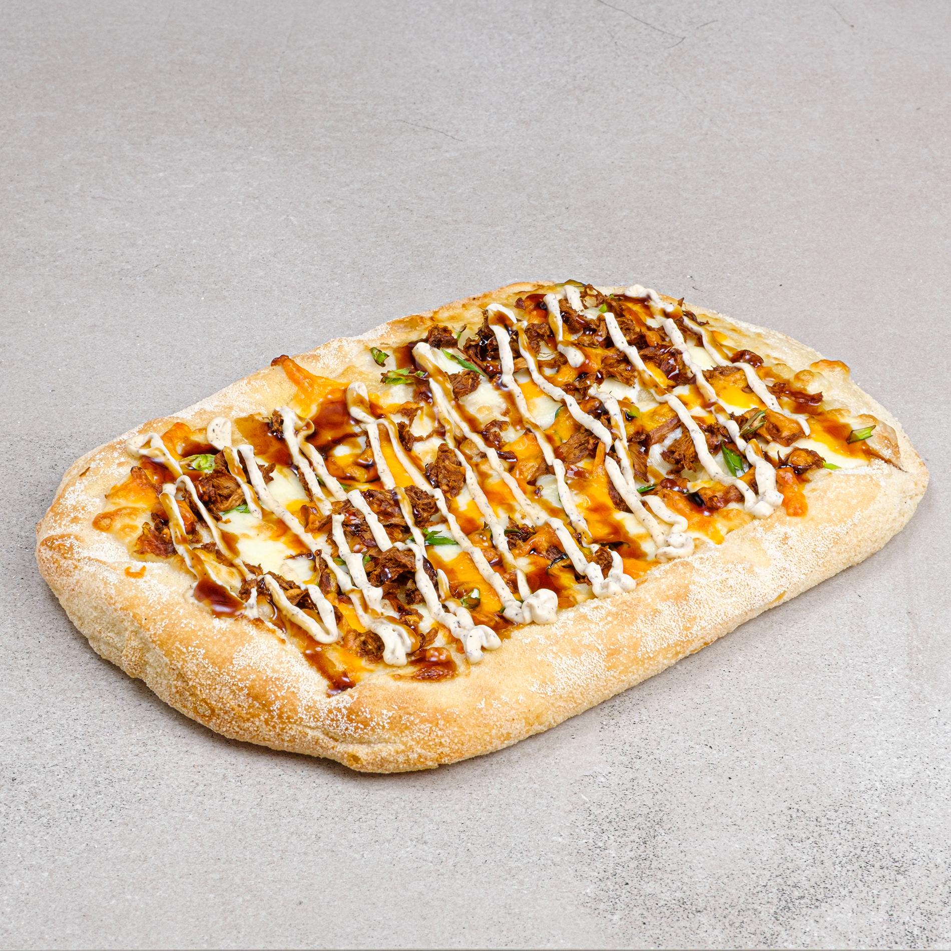 Римская пицца с лисичками и трюфельным соусом 30 см