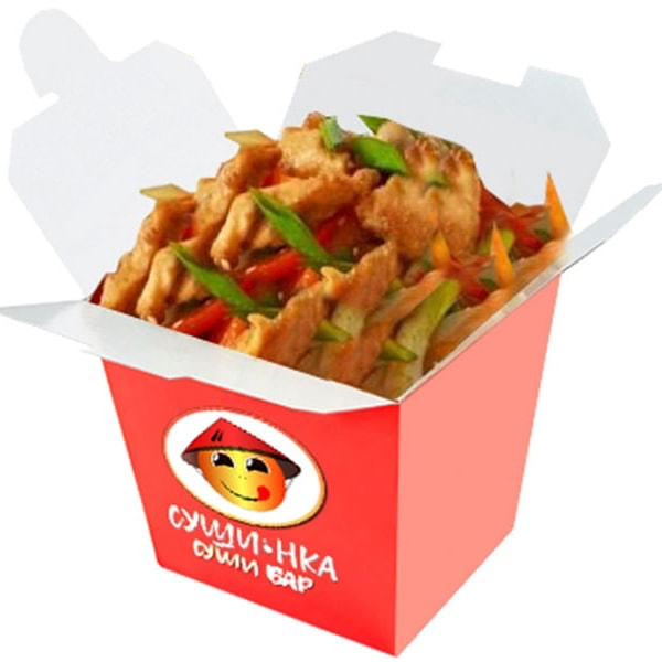 Удон с курицей